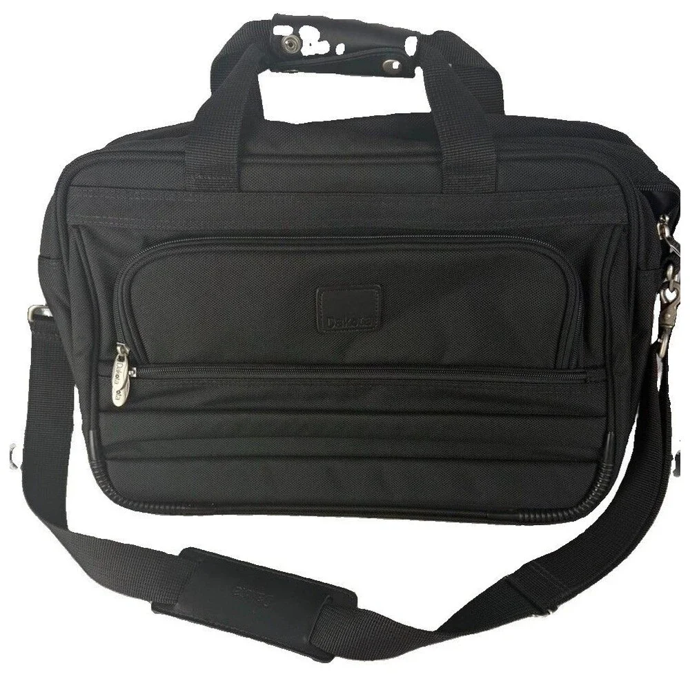 Dakota Black Laptop Briefcase Messenger Travel Carry On Business Shoulder Bag